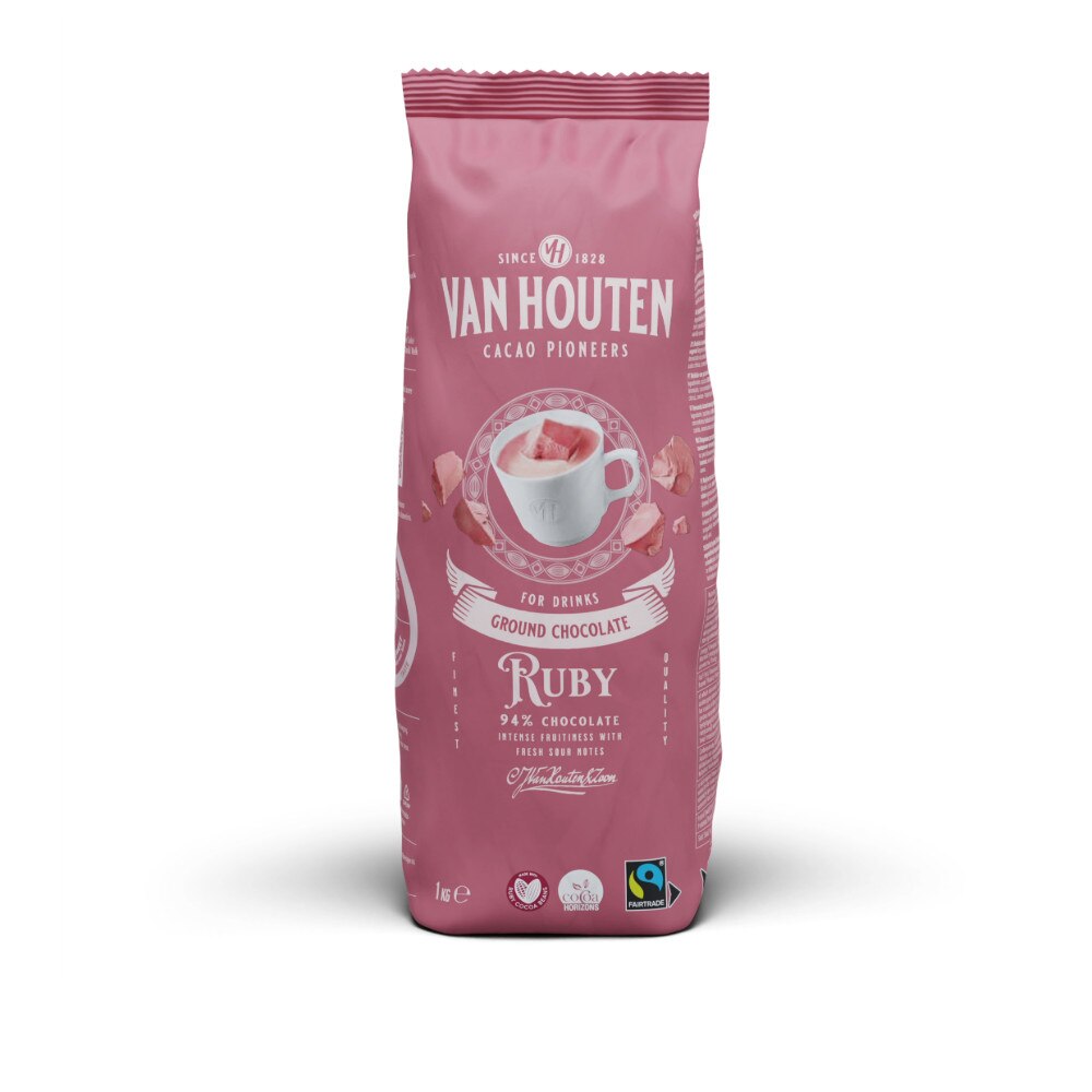 Van Houten Ruby Hot Chocolate - 1kg